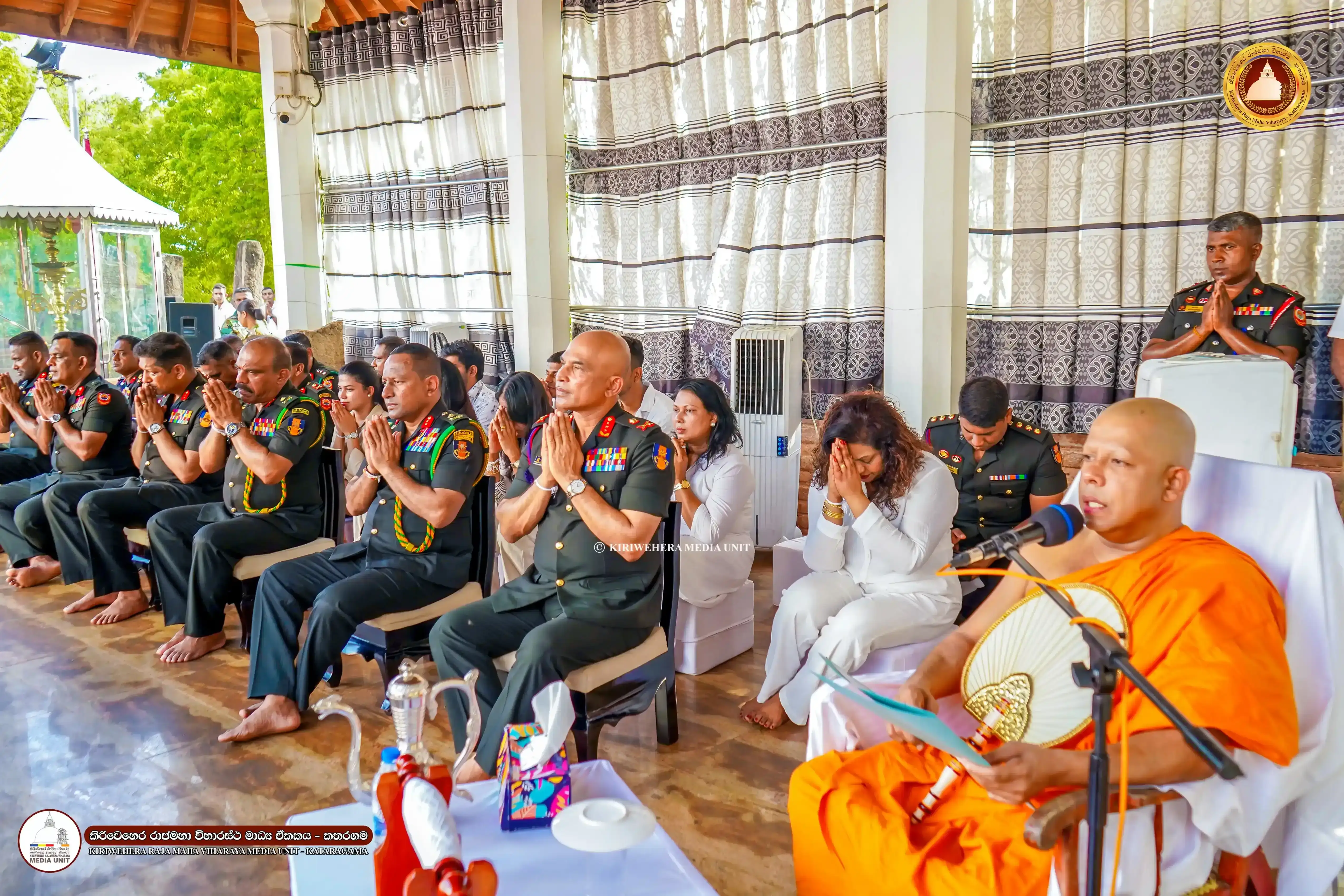 Special services held at Kataragama Shrine to mark 77th Army Anniversary...